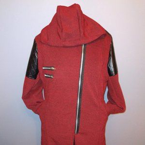 Solid Burgandy Coat w/Hood